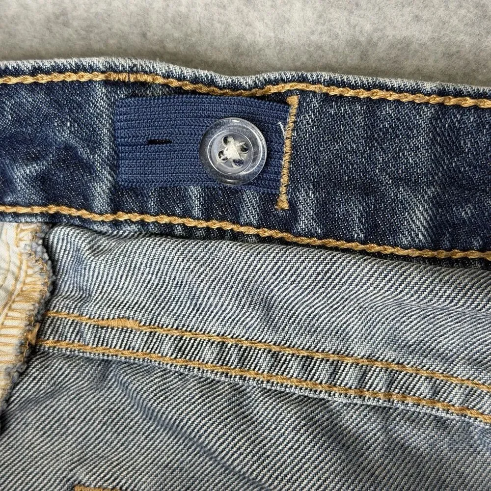 Old Navy Jean Shorts Youth Size 14 Sky High Rise‎ Denim Cut-Off Adjustable Waist